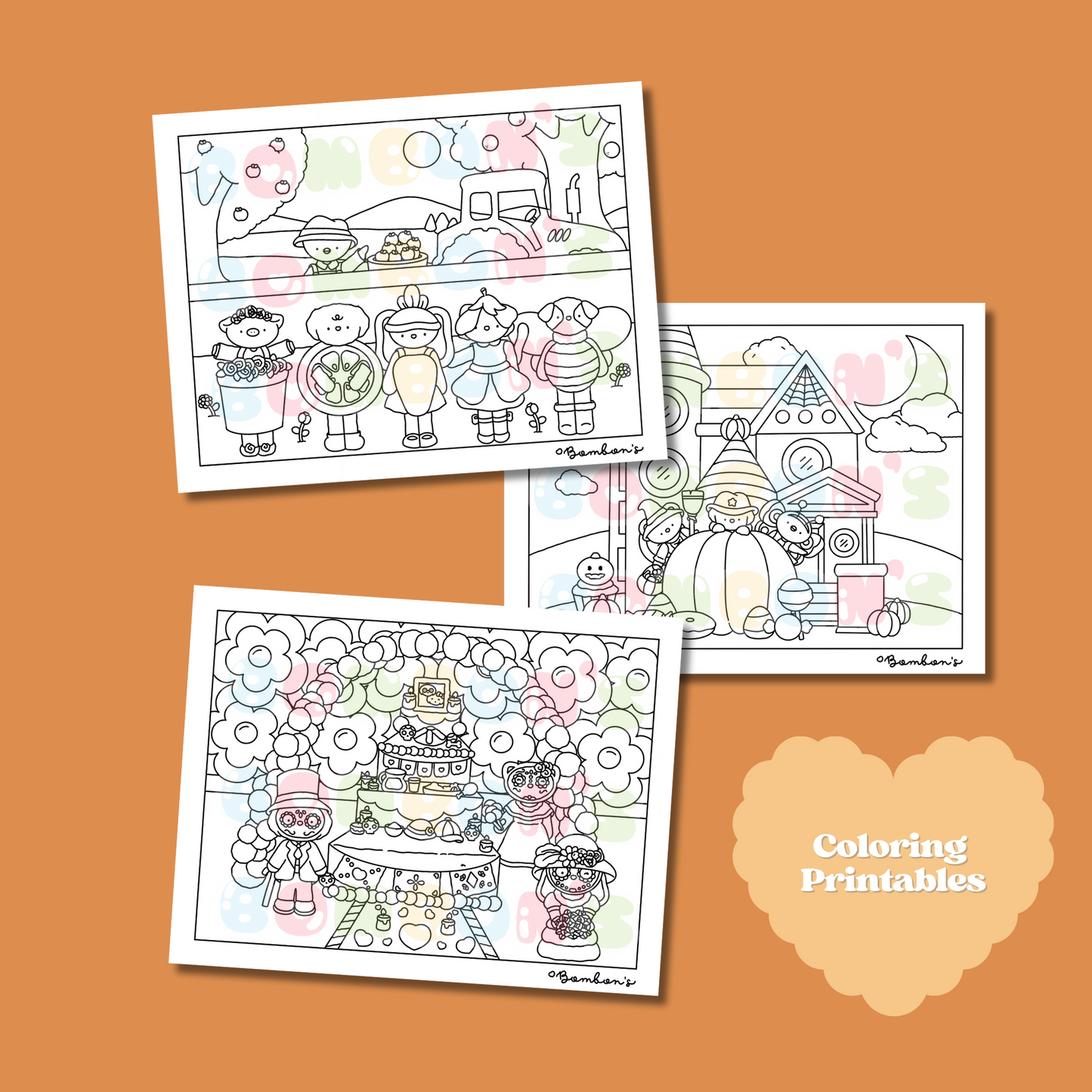 DIGITAL DOWNLOAD • FALL THEMED PAGES