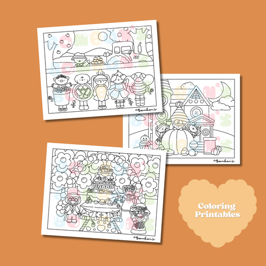 DIGITAL DOWNLOAD • FALL THEMED PAGES