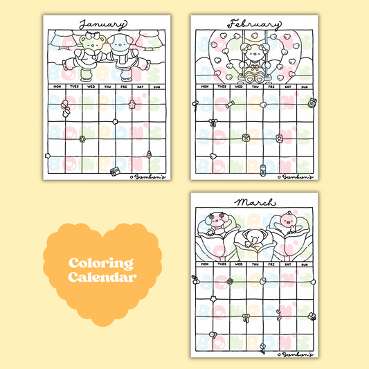 COLORING CALENDAR